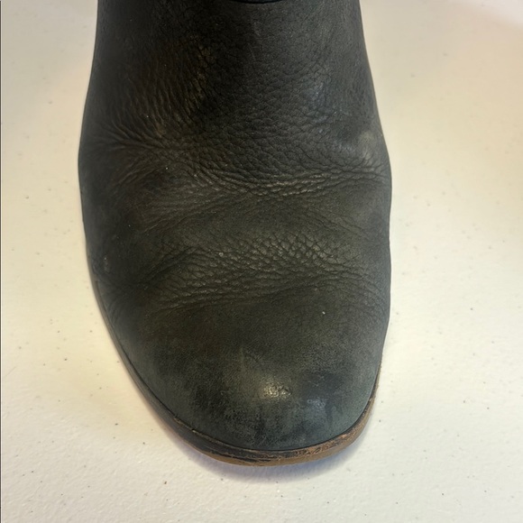 Cole Haan Black Suede Heeled Boots - Picture 6 of 7